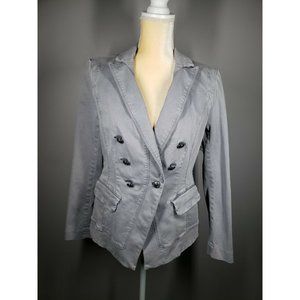 EUC White House Black Market Casual Trophy Jacket in Dusk Gray Women's Size 6.